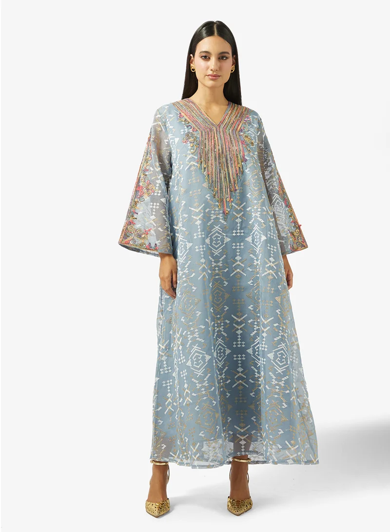 Khizana Embroidered Jalabiya